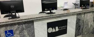 Read more about the article Nova placa de identificação da recepção da OAB Guarulhos.