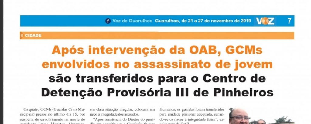 Leia mais sobre o artigo Intervenção da OAB Guarulhos