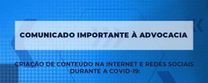 Leia mais sobre o artigo Comunicado Importante à Advocacia