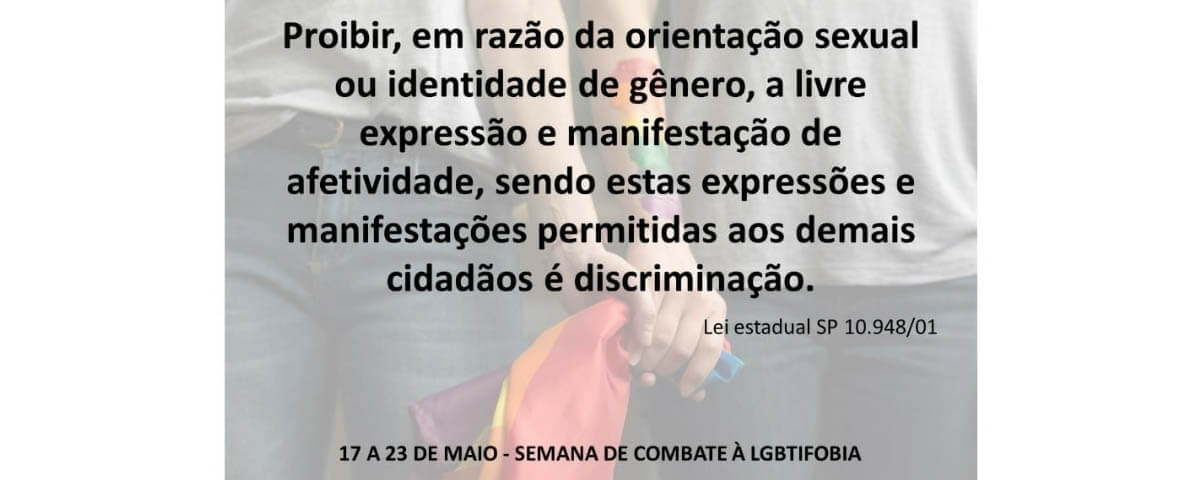 No momento, você está visualizando Semana de Combate à LGBTIFOBIA