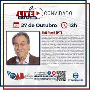 Leia mais sobre o artigo Entrevistas com os candidatos à prefeitura de Guarulhos – Candidato Elói Pietá (PT)