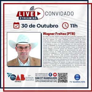 Leia mais sobre o artigo Entrevistas com os candidatos à prefeitura de Guarulhos- Candidato Wagner Freitas (PTB)