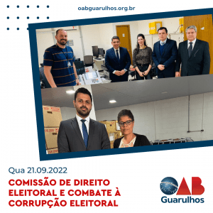 Leia mais sobre o artigo OAB Guarulhos, por sua Diretoria e Comissão de Direito Eleitoral e Combate à Corrupção Eleitoral, esteve presente na 185º Zona Eleitoral