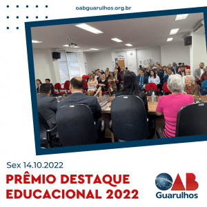 Read more about the article Prêmio Destaque Educacional 2022