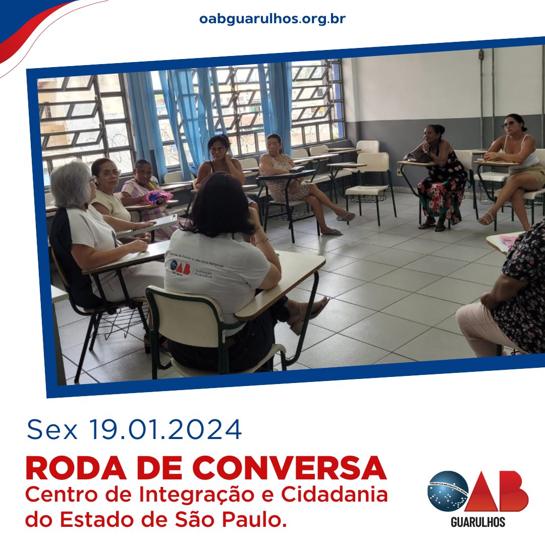 Você está visualizando atualmente Roda de conversa com as Assistidas da Unidade Pimentas do Centro de Integração e Cidadania do Estado de São Paulo