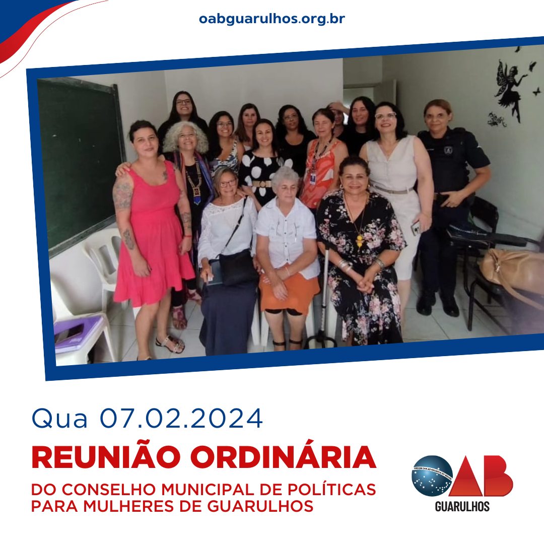 Você está visualizando atualmente Reunião Ordinária do Conselho Municipal de Políticas para Mulheres de Guarulhos