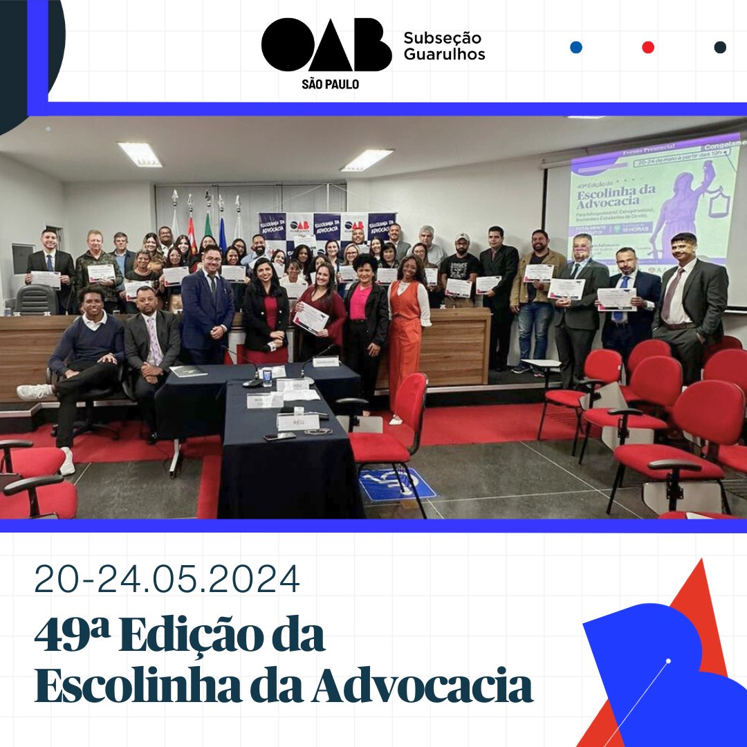 Você está visualizando atualmente 49ª Edição da Escolinha da Advocacia