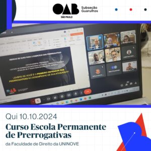 Leia mais sobre o artigo Curso EPDP da Faculdade de Direito da UNINOVE