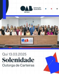 Leia mais sobre o artigo Solenidade Outorga de Carteiras