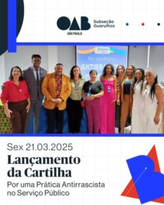 Leia mais sobre o artigo Lançamento da Cartilha “Por uma Prática Antirrascista”