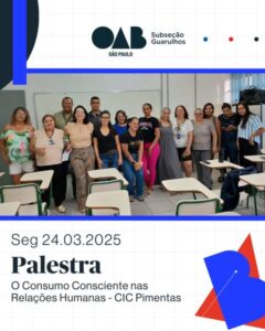 Leia mais sobre o artigo Palestra “Consumo Consciente CIC Pimentas”