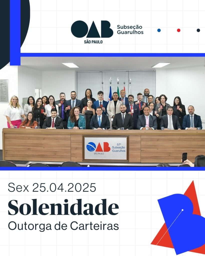 Leia mais sobre o artigo Solenidade de Outorga de Carteiras