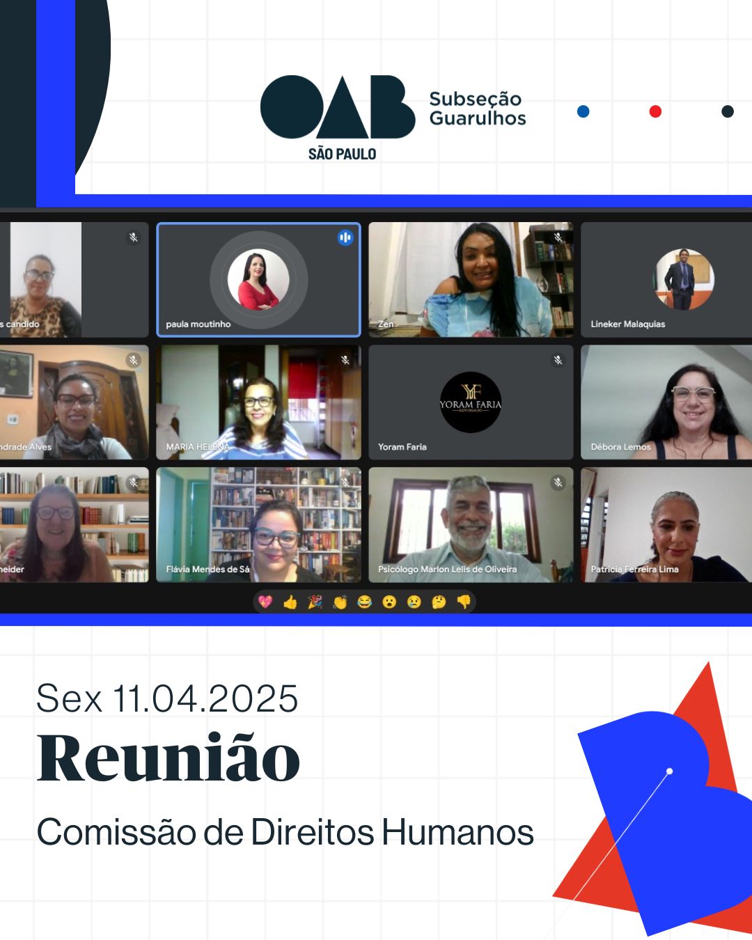 No momento, você está visualizando Reunião da Comissão de Direitos Humanos
