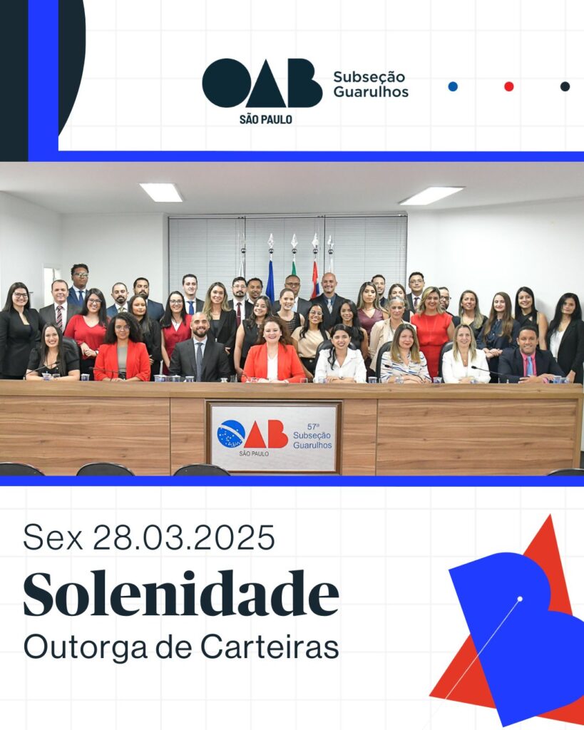 Leia mais sobre o artigo Solenidade de Outorga de Carteiras