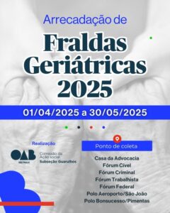 Leia mais sobre o artigo Campanha Arrecadação de Fraldas Geriátricas 2025