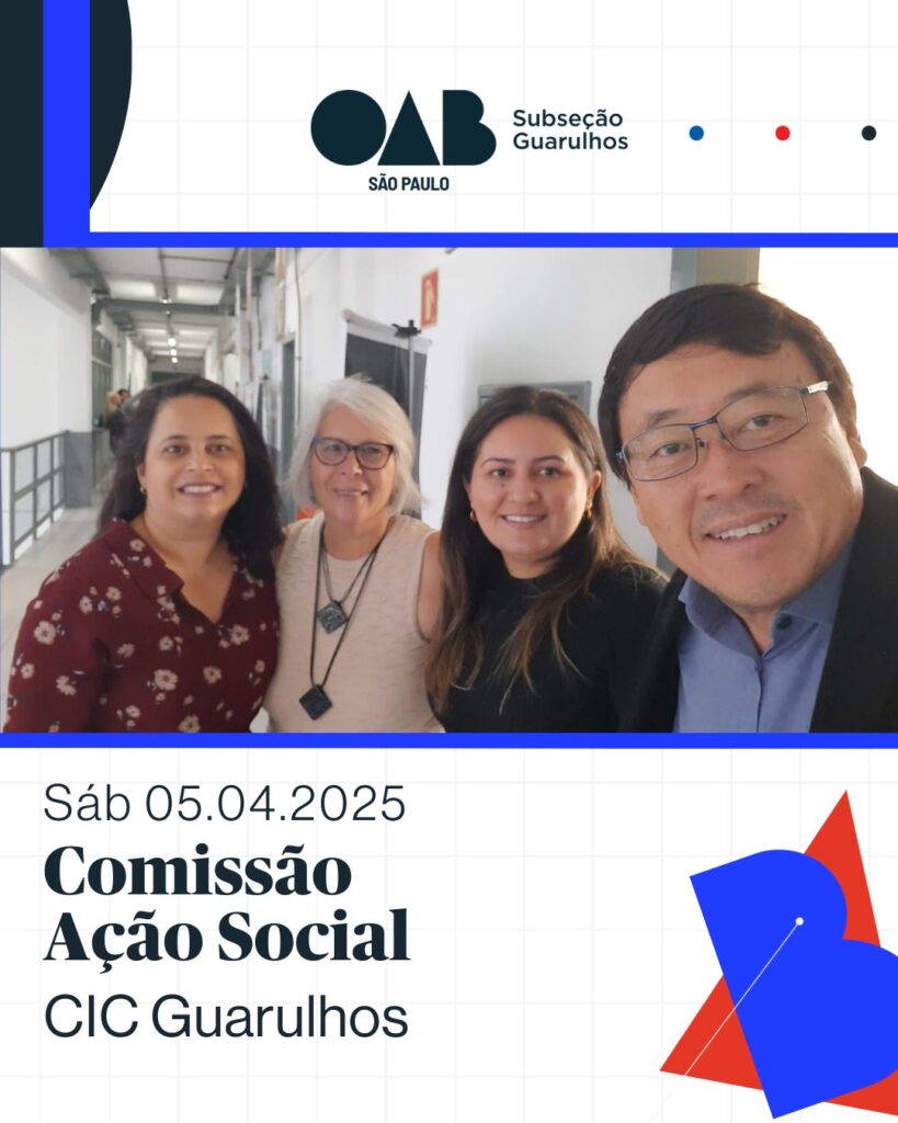 Leia mais sobre o artigo Orientação jurídica gratuita durante a Ação Social promovida pelo CIC Guarulhos