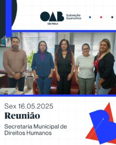 Leia mais sobre o artigo Reunião Institucional com o Secretário de Direitos Humanos da Prefeitura de Guarulhos