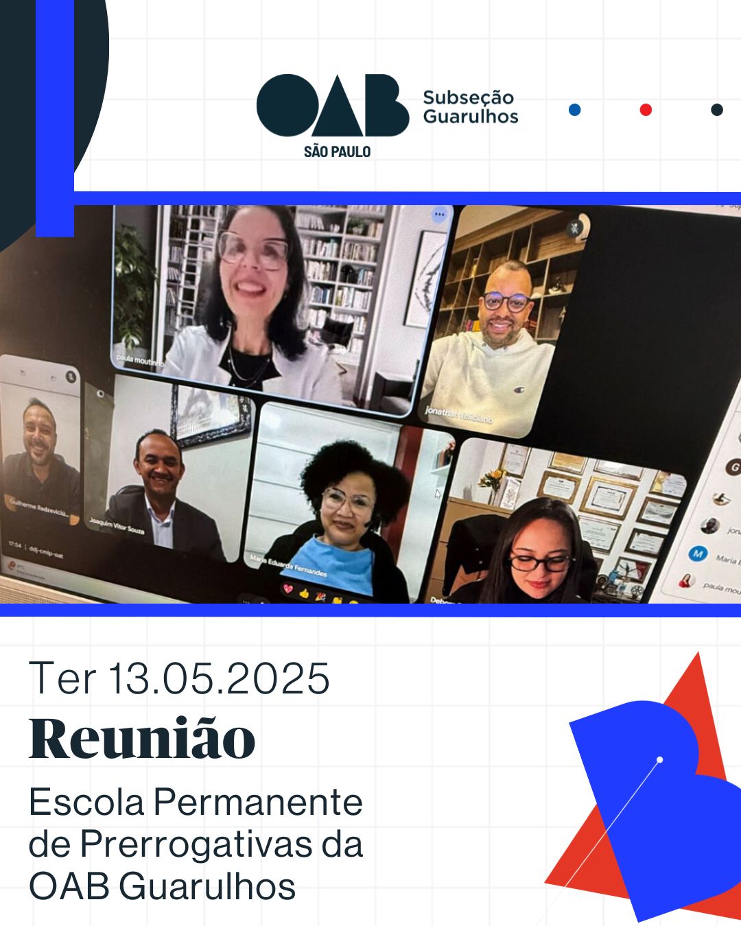 No momento, você está visualizando Reunião da Escola Permanente de Prerrogativas