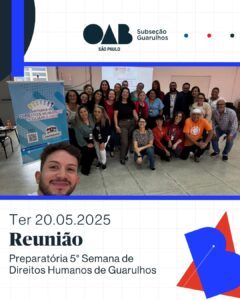 Leia mais sobre o artigo Reunião Preparatória da 5° Semana de Direitos Humanos de Guarulhos