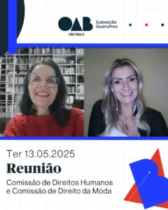 Leia mais sobre o artigo Reunião das Comissões Direitos Humanos e Direito da Moda