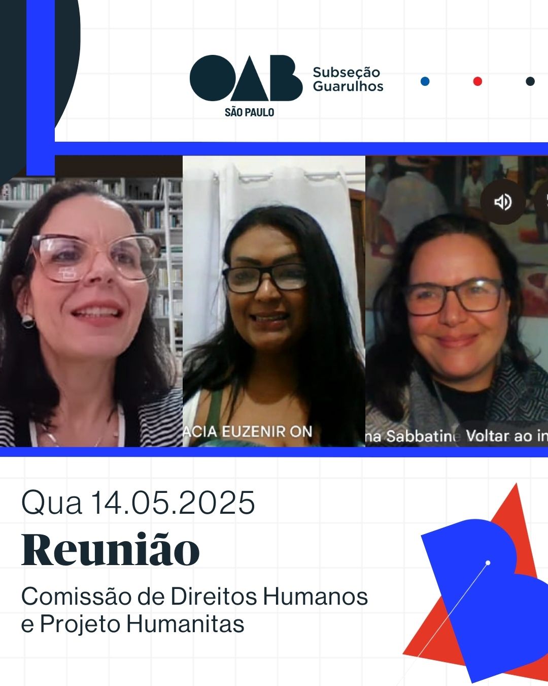 No momento, você está visualizando Reunião da Comissão de Direitos Humanos e Projeto Humanitas