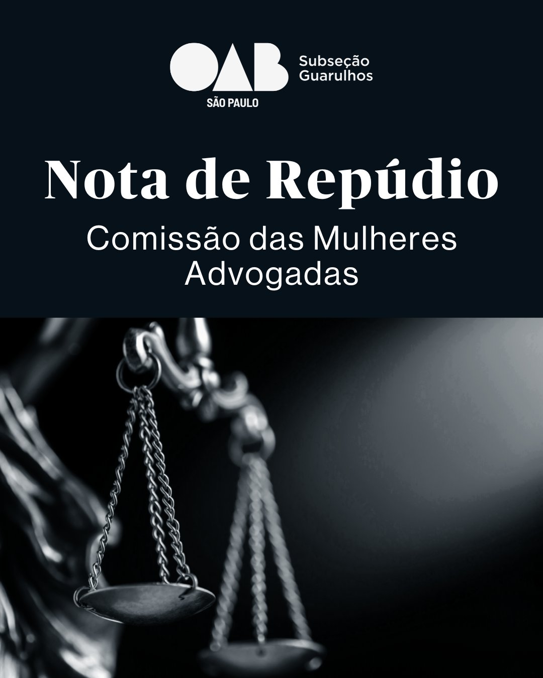 No momento, você está visualizando Nota de Repúdio – Comissão das Mulheres Advogadas
