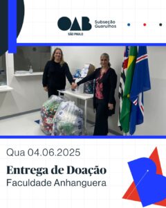 Leia mais sobre o artigo Comissão de Ação Social, realizou a retirada de doações arrecadadas na Faculdade Anhanguera de Guarulhos