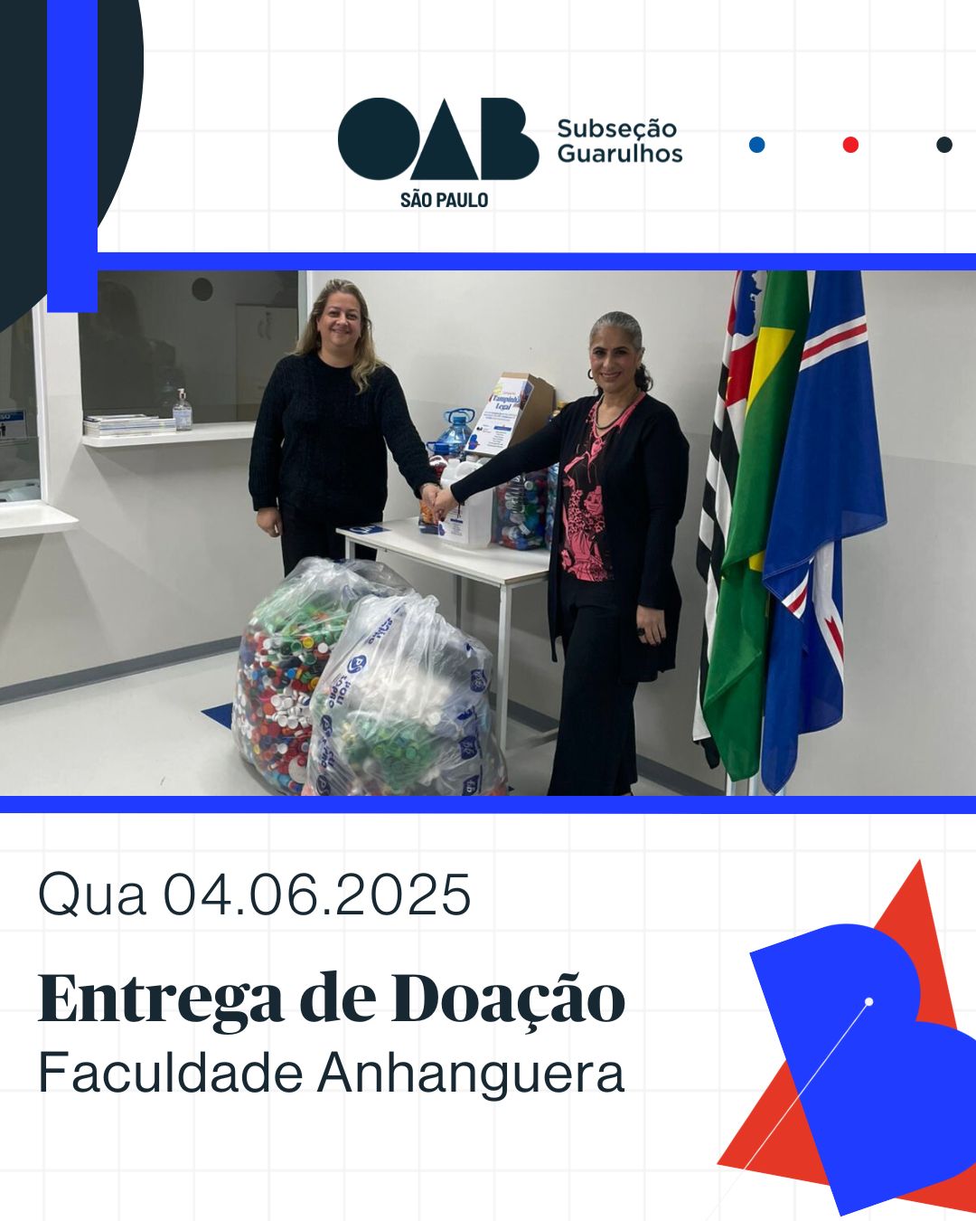 No momento, você está visualizando Comissão de Ação Social, realizou a retirada de doações arrecadadas na Faculdade Anhanguera de Guarulhos