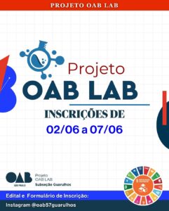 Leia mais sobre o artigo II Edição do Projeto OAB LAB – Comissão de Empreendedorismo Jurídico