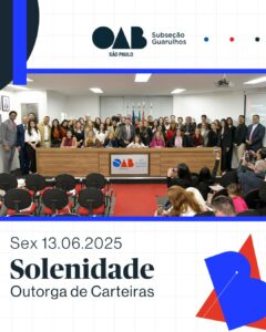 Leia mais sobre o artigo Solenidade de Outorga de Carteiras