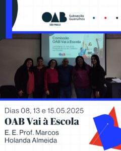 Leia mais sobre o artigo Comissão OAB Vai à Escola realizou uma série de palestras na Escola Professor Marcos Holanda Almeida