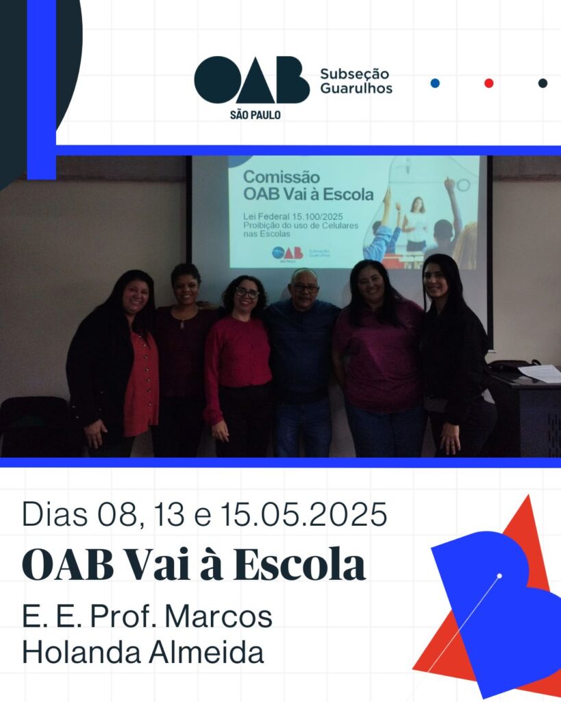 Leia mais sobre o artigo Comissão OAB Vai à Escola realizou uma série de palestras na Escola Professor Marcos Holanda Almeida