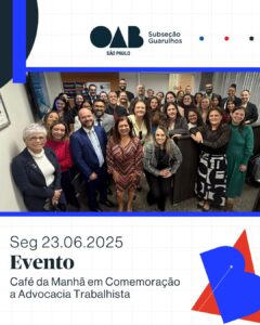 Leia mais sobre o artigo Café da Manhã especial em homenagem ao Dia da Advocacia Trabalhista