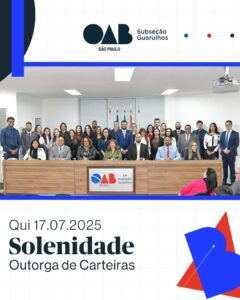 Leia mais sobre o artigo Solenidade de Outorga de Carteiras