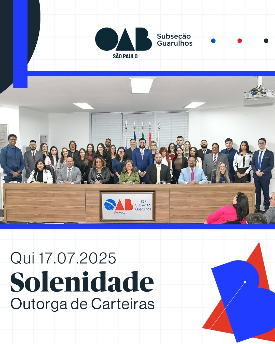 No momento, você está visualizando Solenidade de Outorga de Carteiras