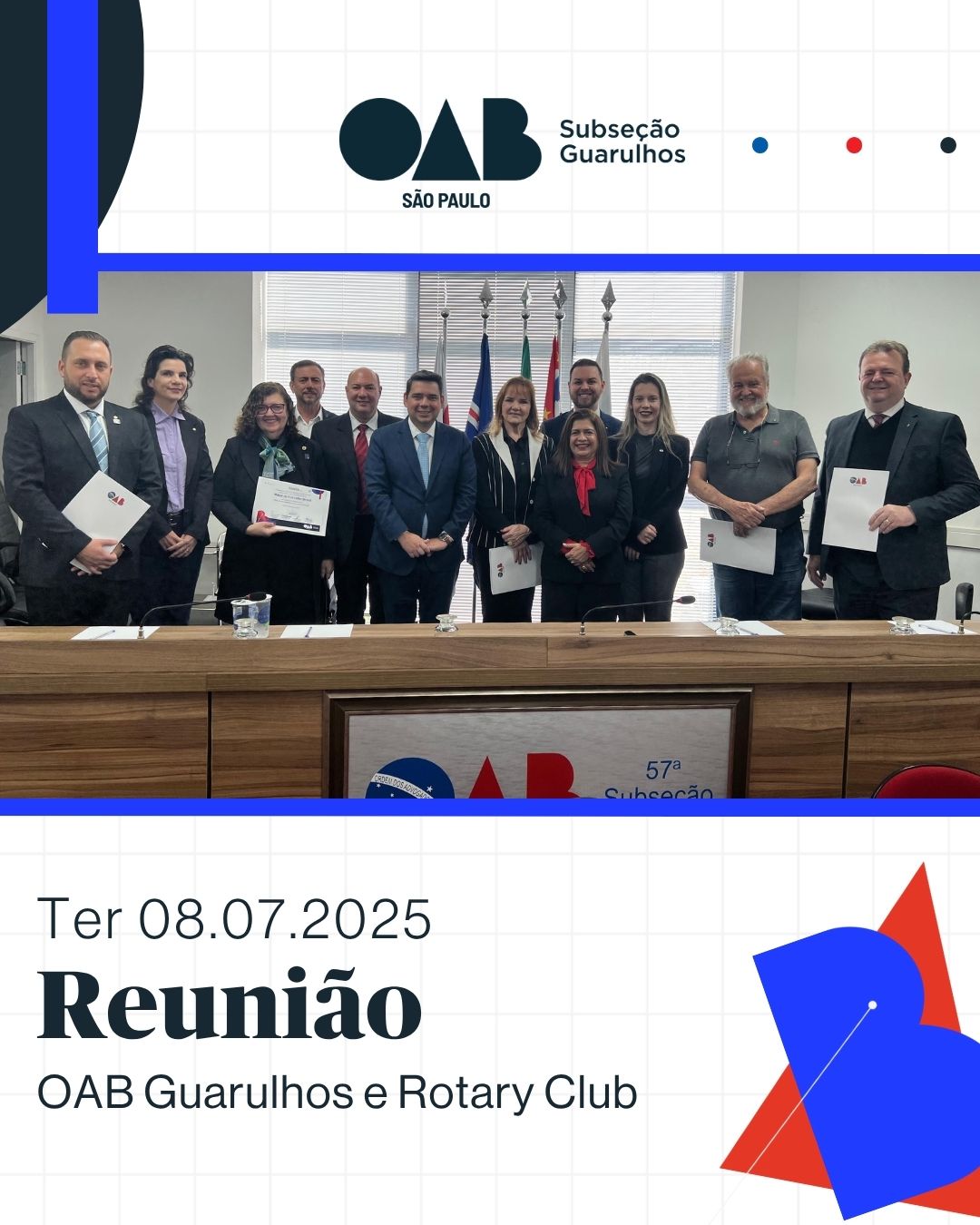 No momento, você está visualizando Encontro Institucional com membros da nova liderança do Rotary Club