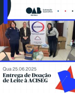 Leia mais sobre o artigo Entrega de doações à ACISEG – Associação Cultural