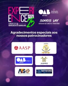 Leia mais sobre o artigo Agradecimento especial aos patrocinadores do Experience ADV 2025