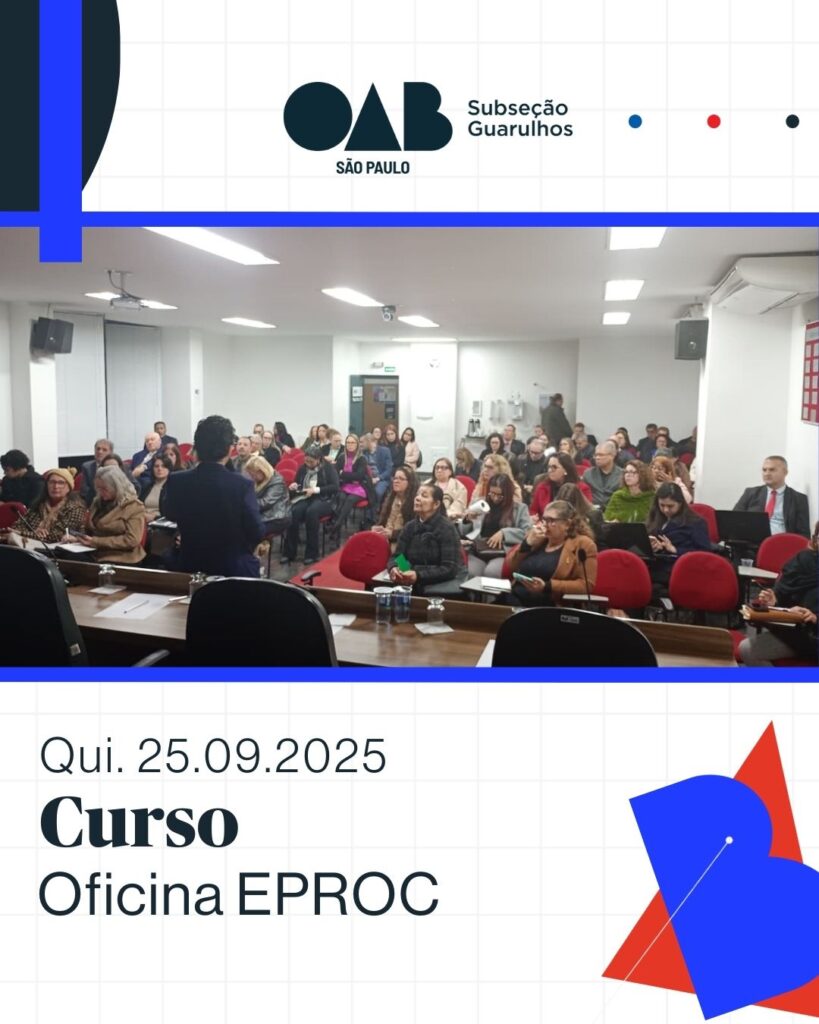 Leia mais sobre o artigo Curso de capacitação “Oficina EPROC” – ESA Guarulhos