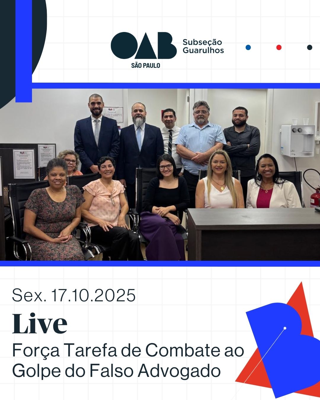 No momento, você está visualizando Live com Conselheiro Estadual da OAB São Paulo e Coordenador da Força-Tarefa de Combate ao Golpe do Falso Advogado