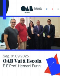Leia mais sobre o artigo Comissão OAB Vai à Escola, realizou palestra aos alunos da E.E. Prof. Hernani Furini