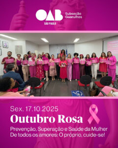 Leia mais sobre o artigo Evento Outubro Rosa – “Prevenção, Superação e Saúde da Mulher – De todos os amores: o próprio, cuide-se”