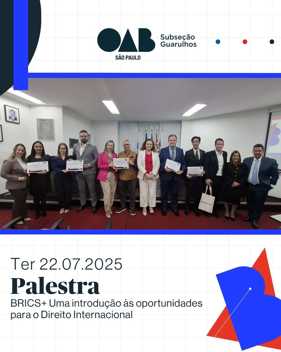 No momento, você está visualizando Palestra “BRICS+ – Uma Introdução às Oportunidades para o Direito Internacional”