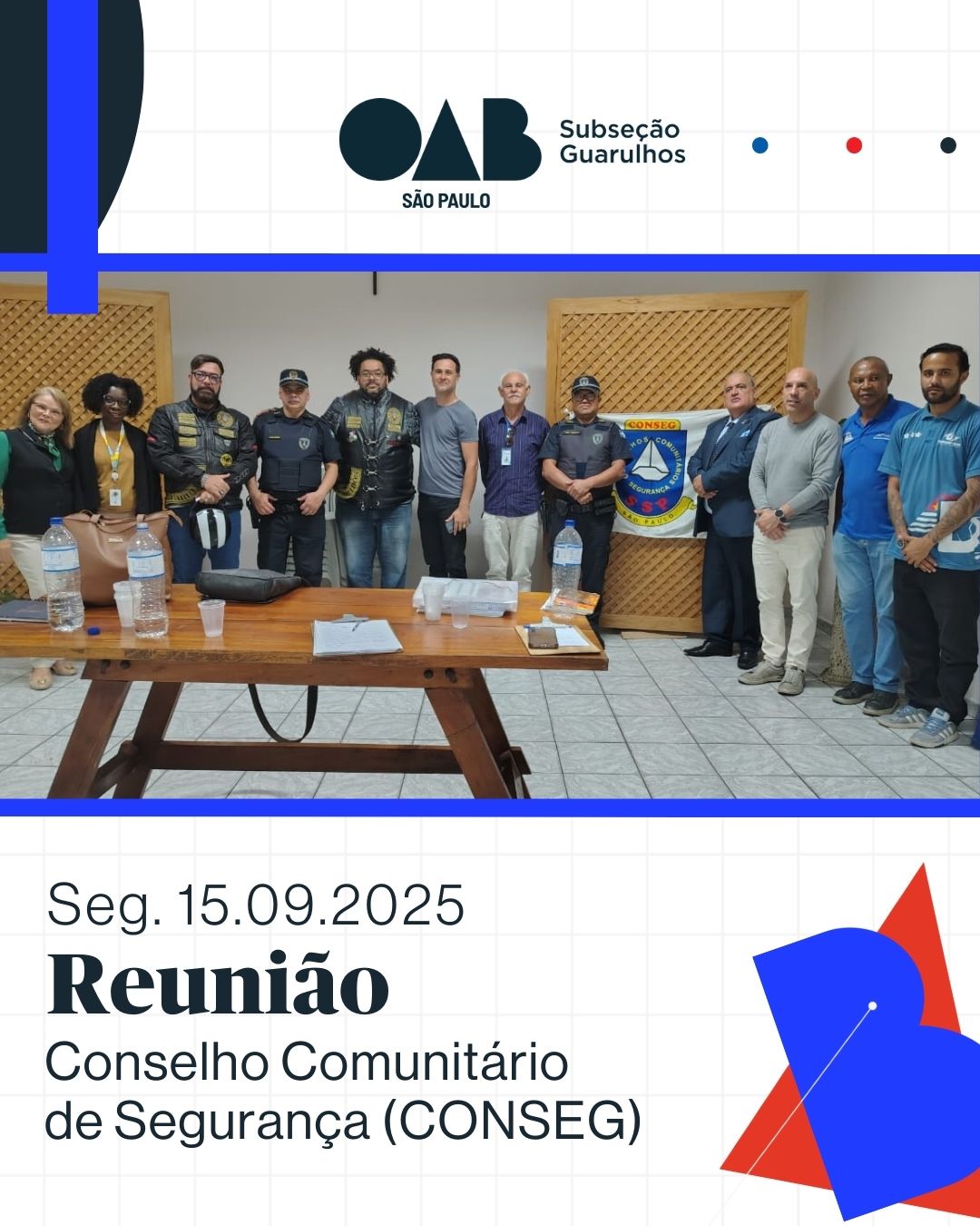 No momento, você está visualizando Reunião do Conselho Comunitário de Segurança (CONSEG) do Bairro Taboão e Região
