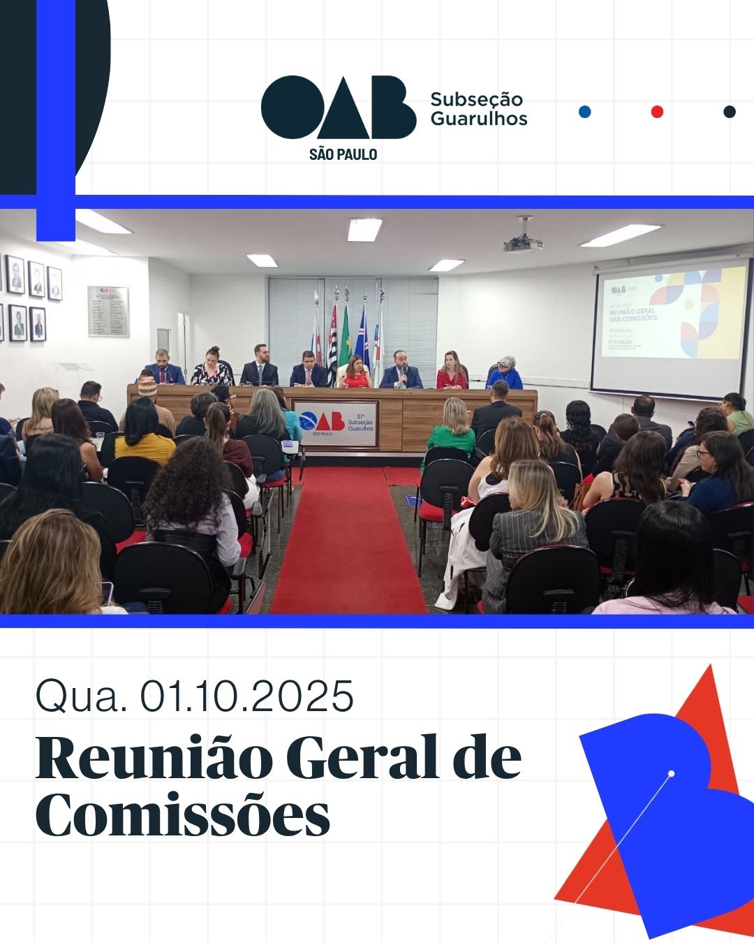 No momento, você está visualizando Reunião Geral de Comissões – Outubro/2025