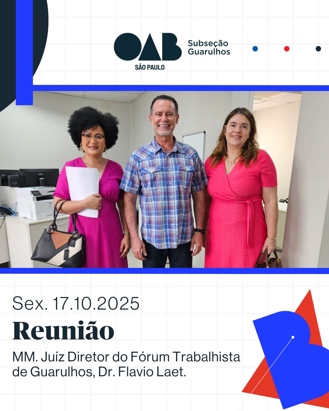 No momento, você está visualizando Reunião com Juiz Diretor do Fórum Trabalhista de Guarulhos