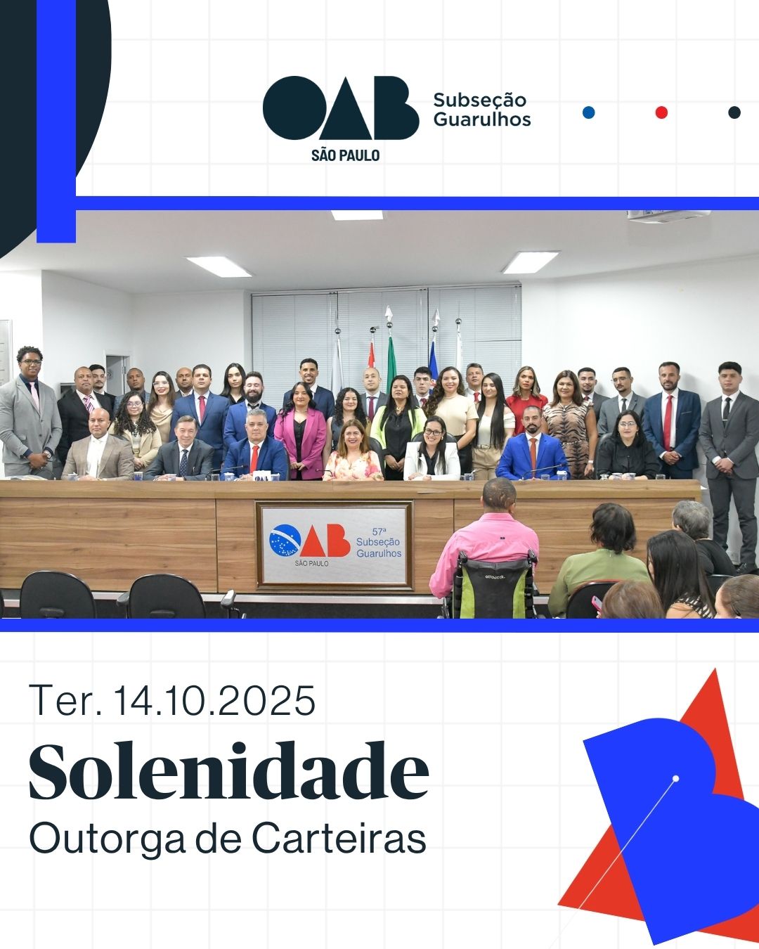 No momento, você está visualizando Solenidade de Outorga de Carteiras – 14/10/2025