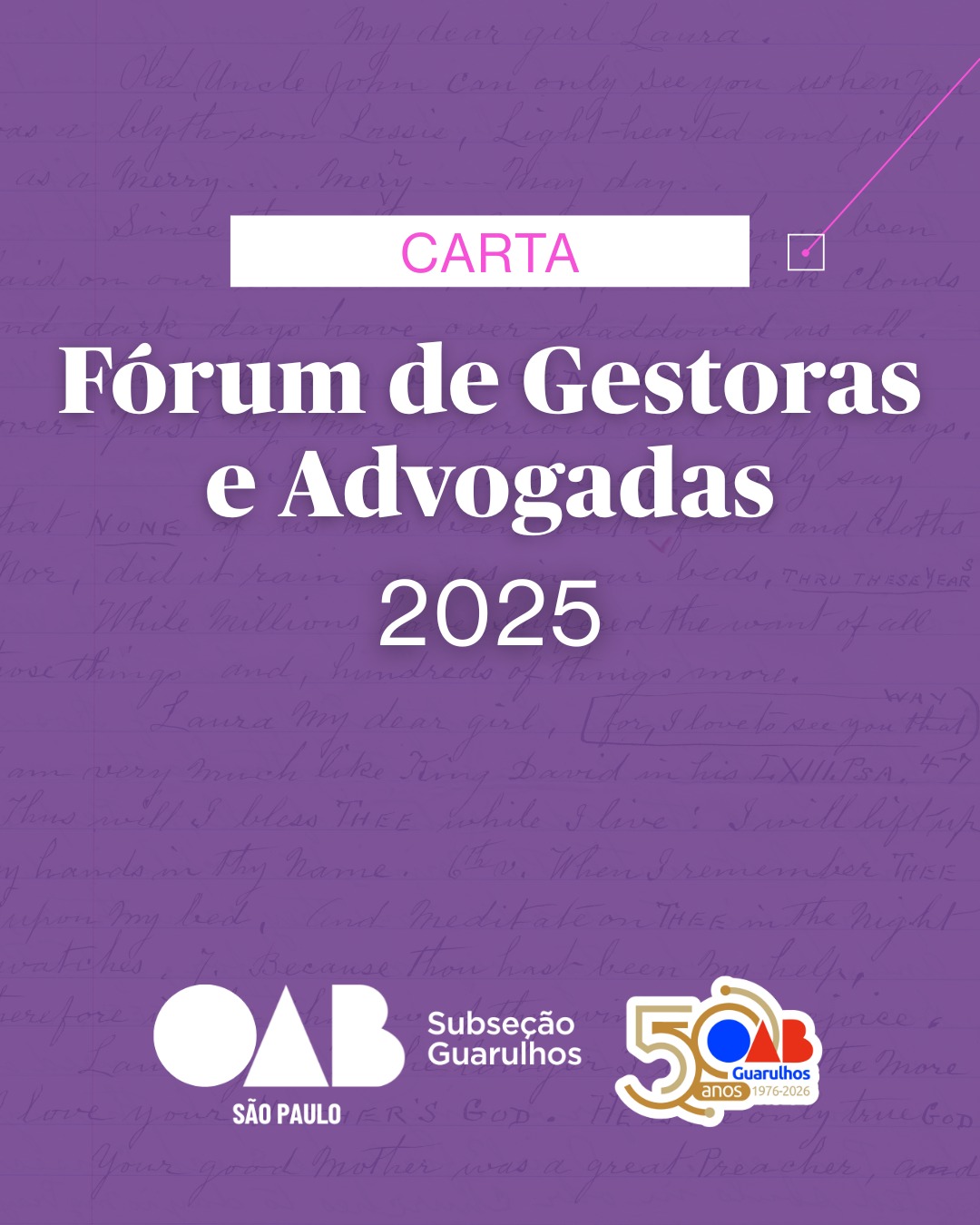 No momento, você está visualizando Carta redigida no Fórum de Gestoras e Advogadas de Guarulhos