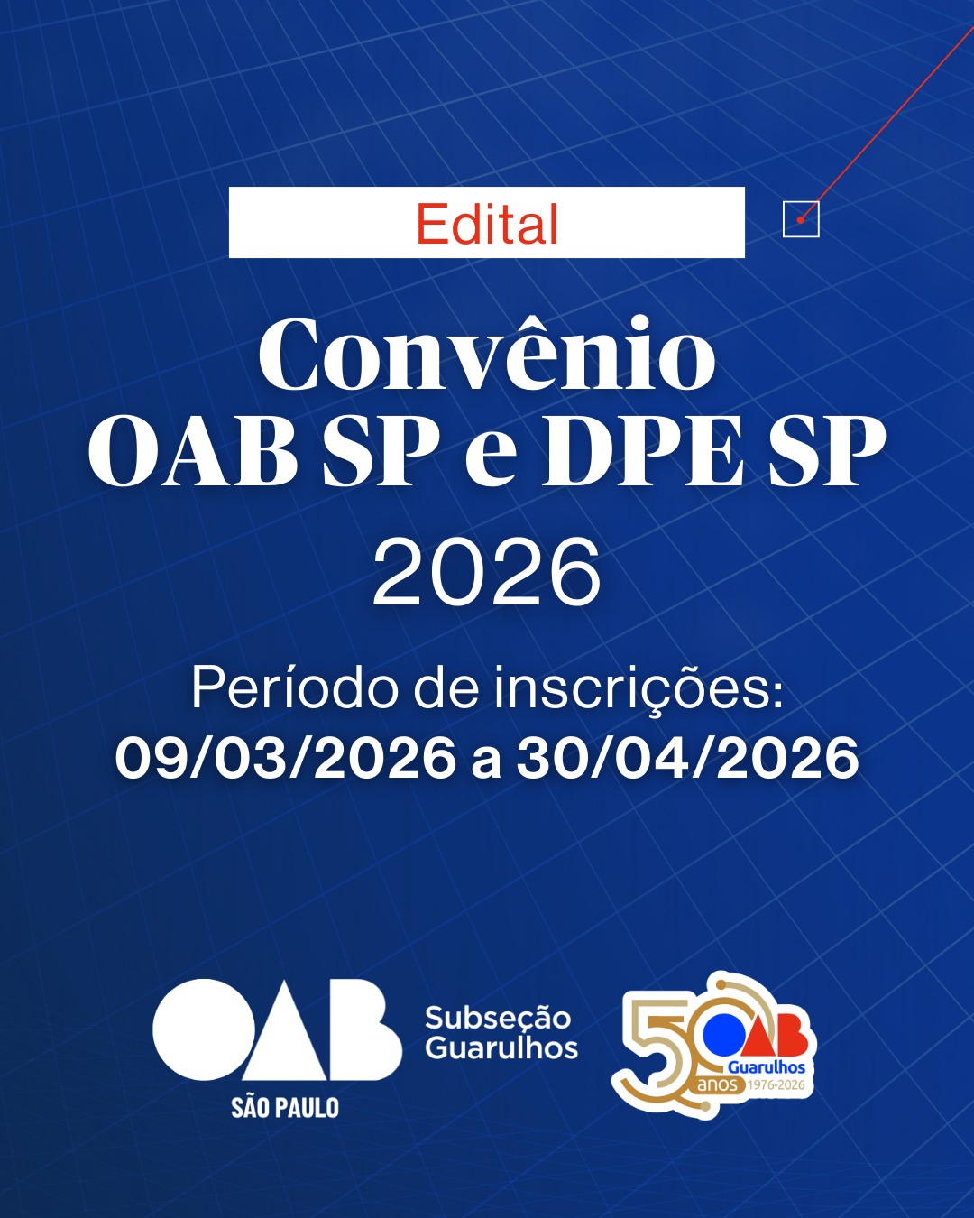 No momento, você está visualizando O Edital do Convênio OABSP – DPESP 2026 já está disponível