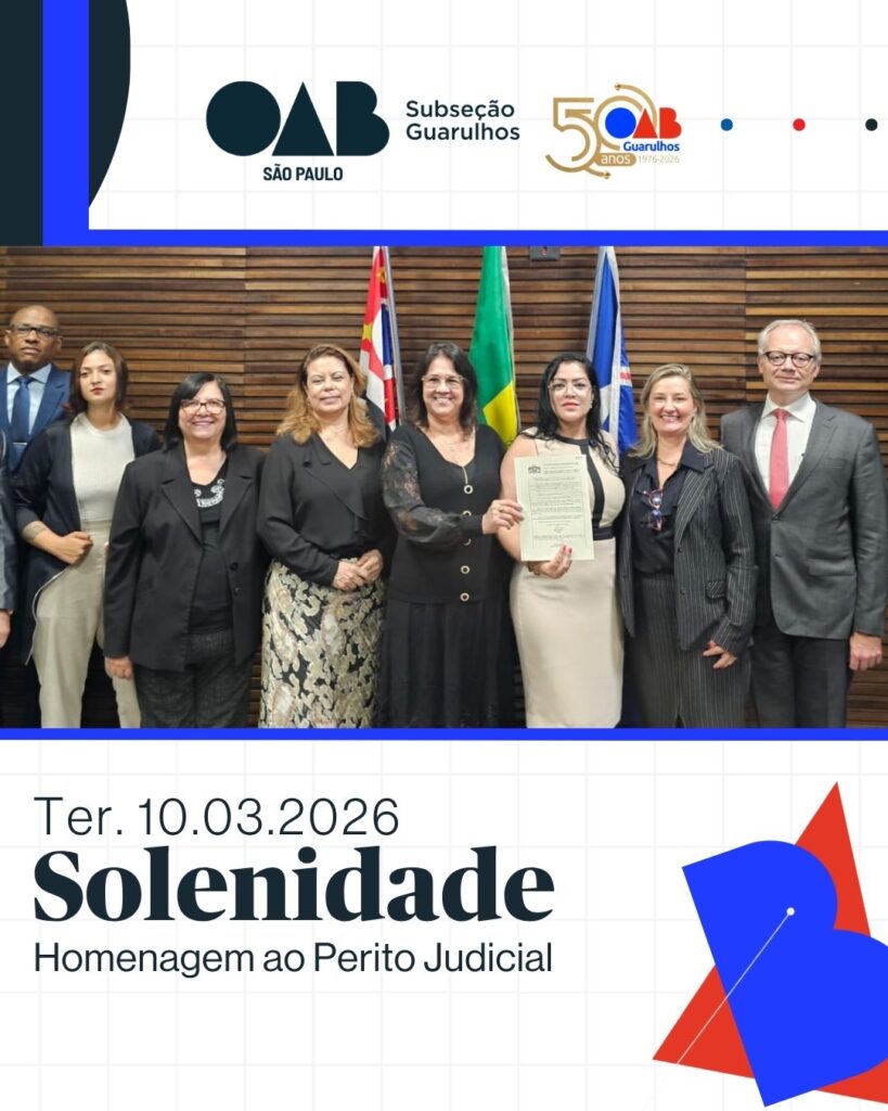Leia mais sobre o artigo A OAB Guarulhos esteve presente na Sessão Solene em Homenagem ao Perito Judicial, realizada na Câmara Municipal de Guarulhos